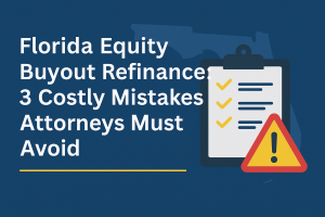 Florida Divorce Equity Buyout Refinance
