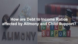 How Alimony and Child Support Affect Mortgage Qualification After Divorce. Florida Divorce Refinance.