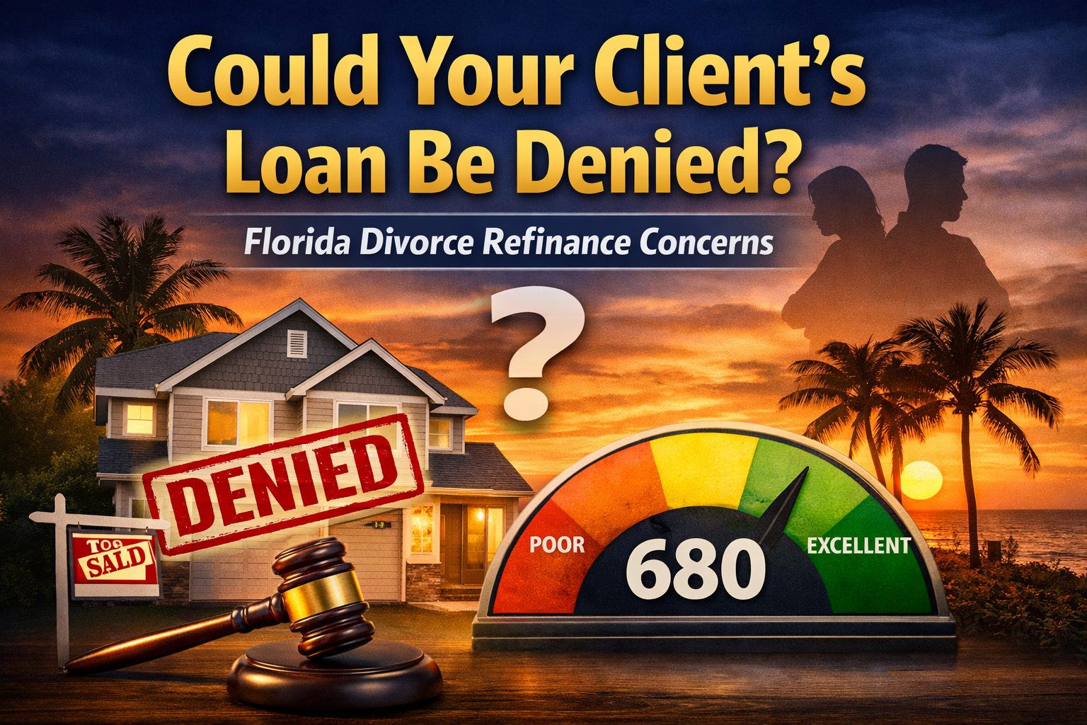 Divorce Refinance in Florida. Equity Buyout Refinance in Florida. Mortgage Refinance after Divorce in Florida. Tampa Florida Divorce Mortgage Planning. Tampa FL Certified Divorce Lending Professional. Tampa FL CDLP.